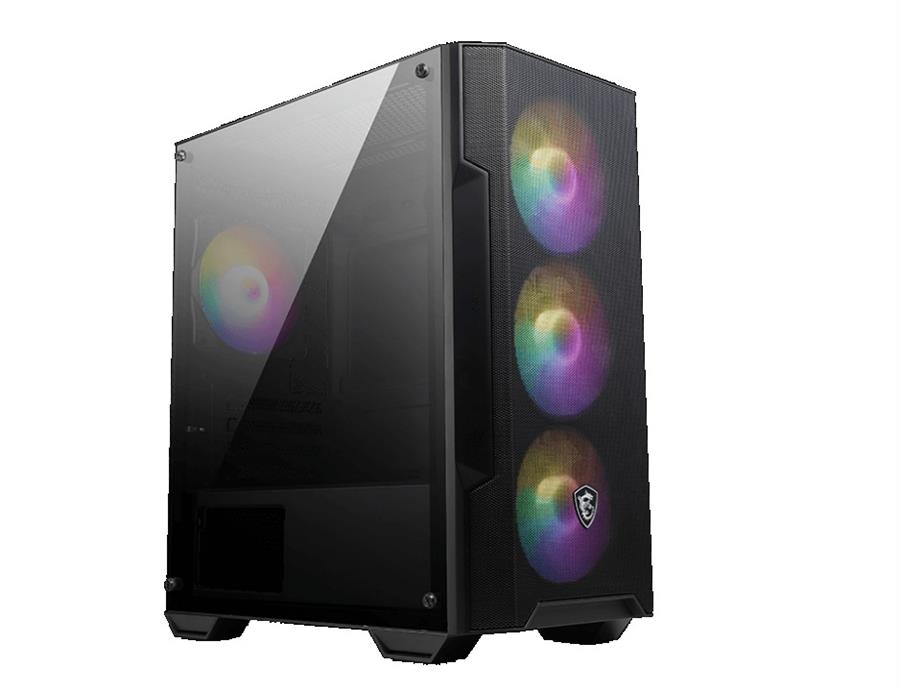 GABINETE MSI MAG FORGE M100A ACRILICO MATX FAN FRONT RGB X3 / BACK RGB X1 (2237)