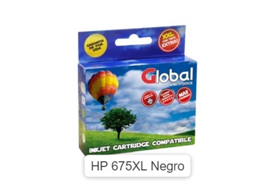 Cartucho Global HP 675 xl alternativo Negro