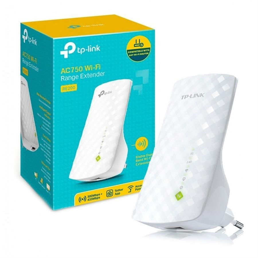 Extensor de señal Tp link AC750 RE200 dual band