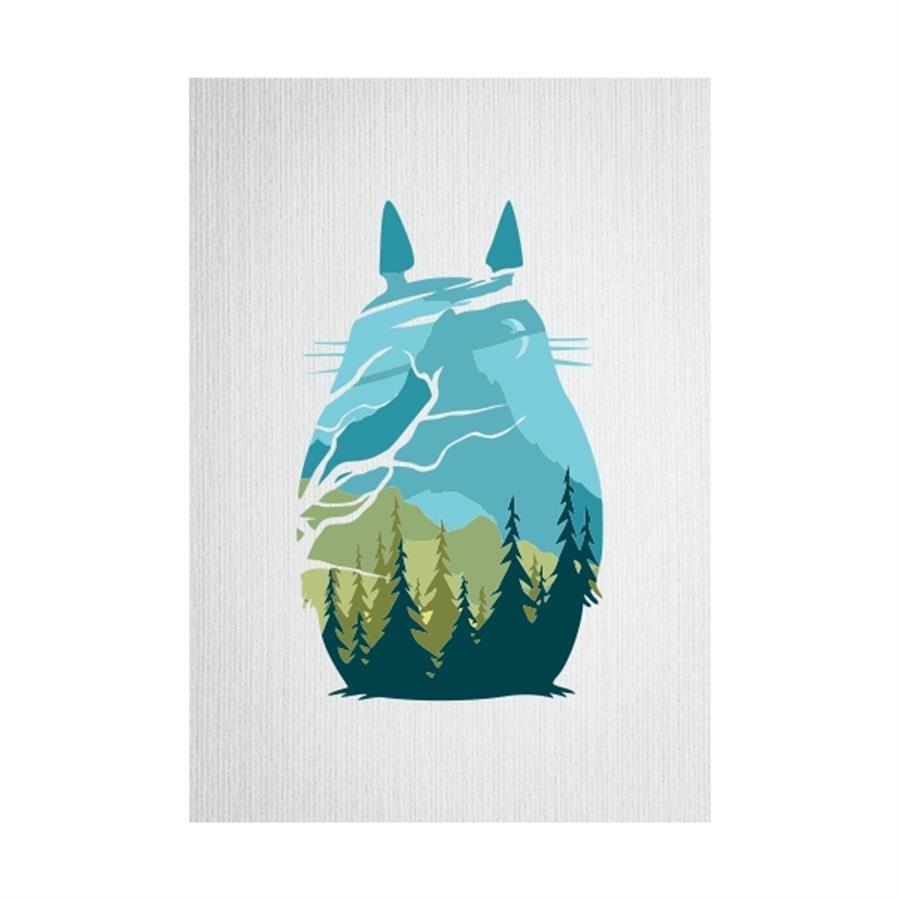 Cuadro Gamer 3D Simple Totoro