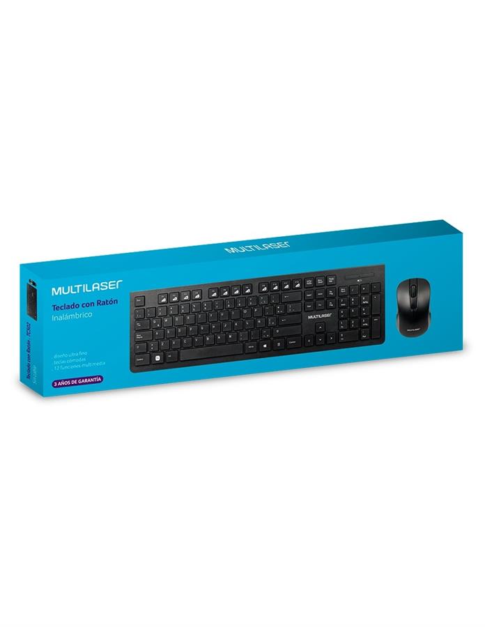 Teclado y mouse inalámbrico Multilaser (TC502)