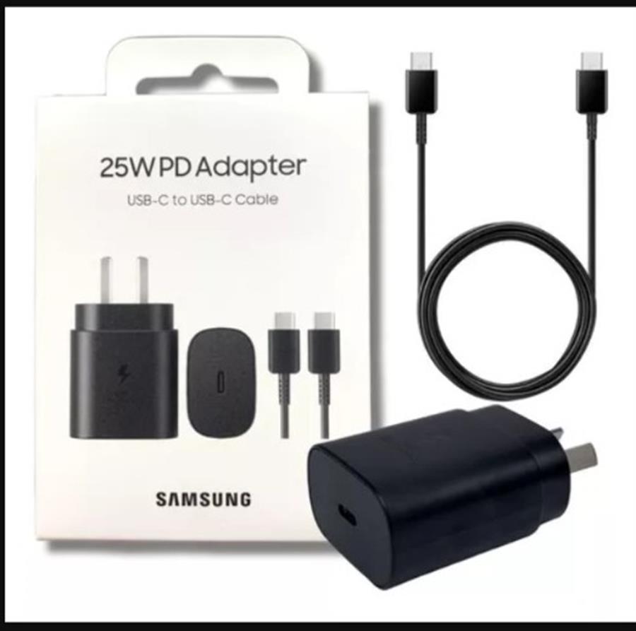 Cargador Samsung Galaxy Original 25W c/cable Negro