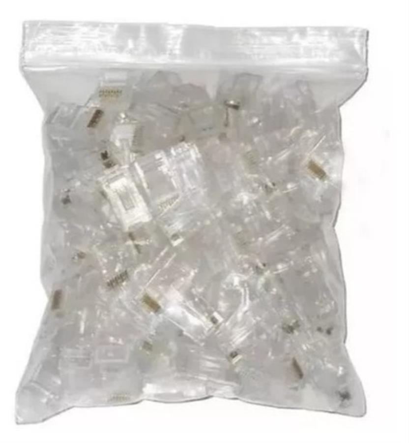Bolsa Ficha RJ45 Cat5e x 100u. ReguVolt / GLC