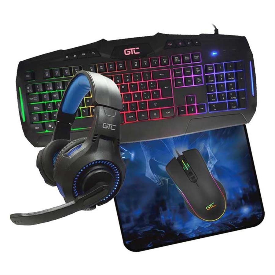 Combo Gamer GTC  4 en 1 (CBG-014)