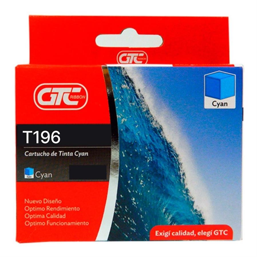 Cartucho GTC 196 Alterantivo cyan