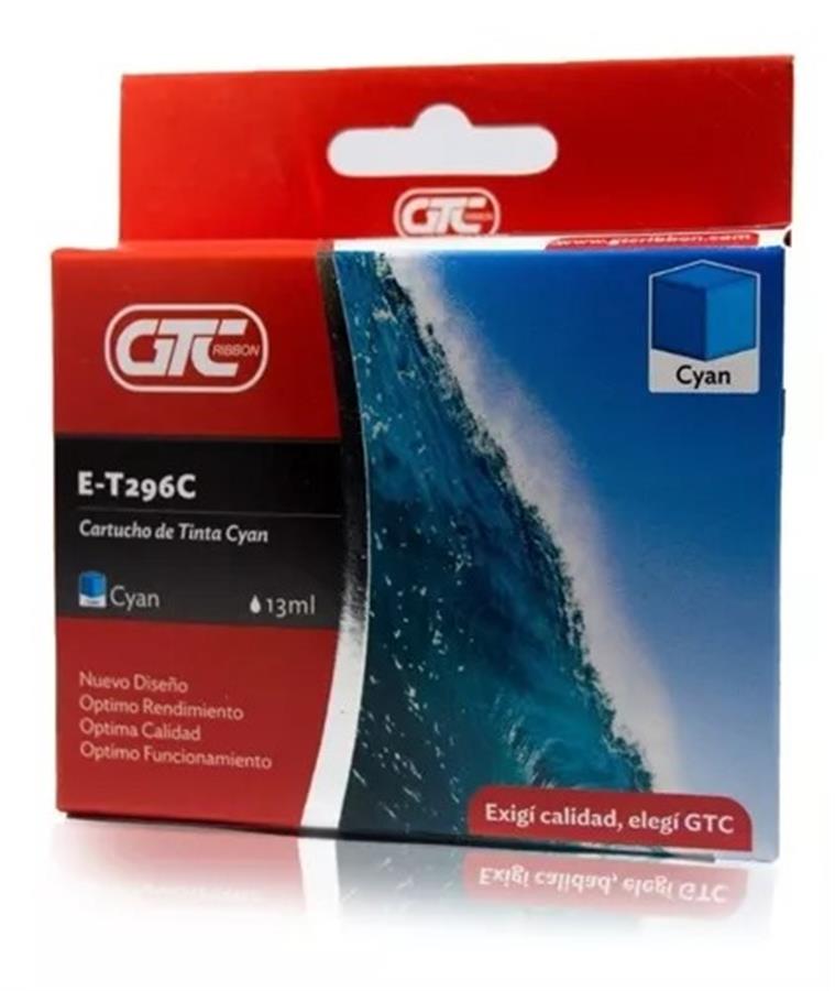 Cartucho GTC 296 alternativo cyan