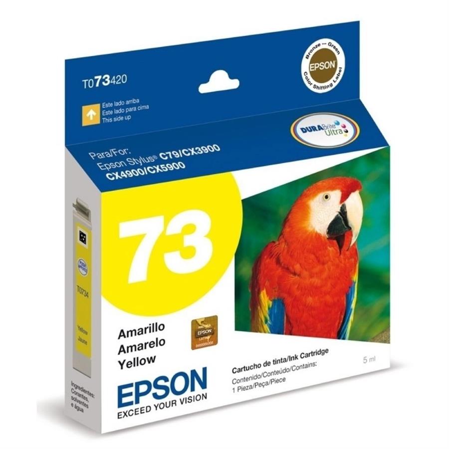 cartucho Epson 73 original amarillo