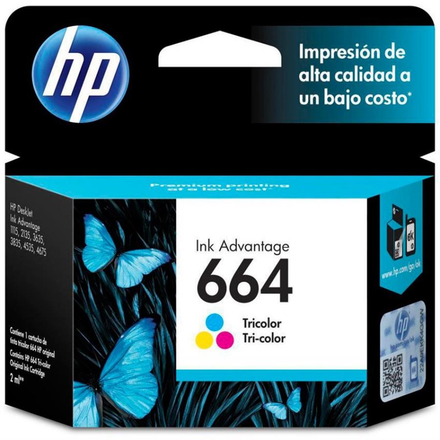 Cartucho  664 original color HP