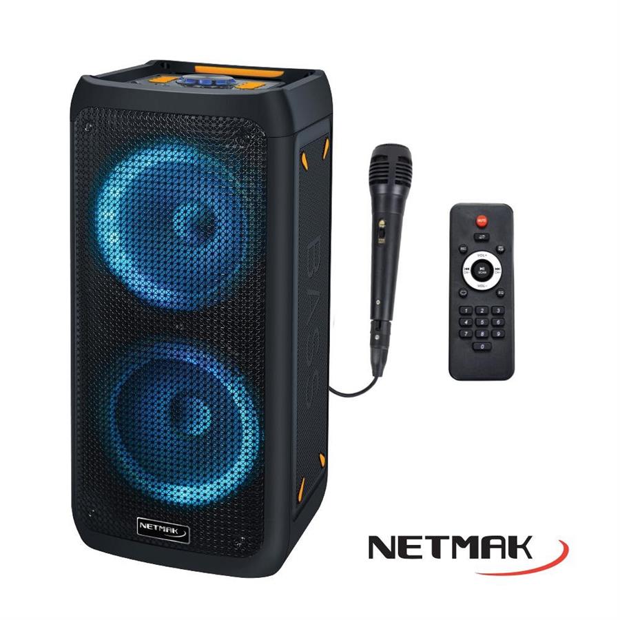 Parlante Bluetooth Karaoke Dinamita Doble 8"