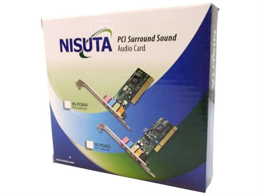 Placa Sonido PCI 4.1 Nisuta (NS-PCIAU4)