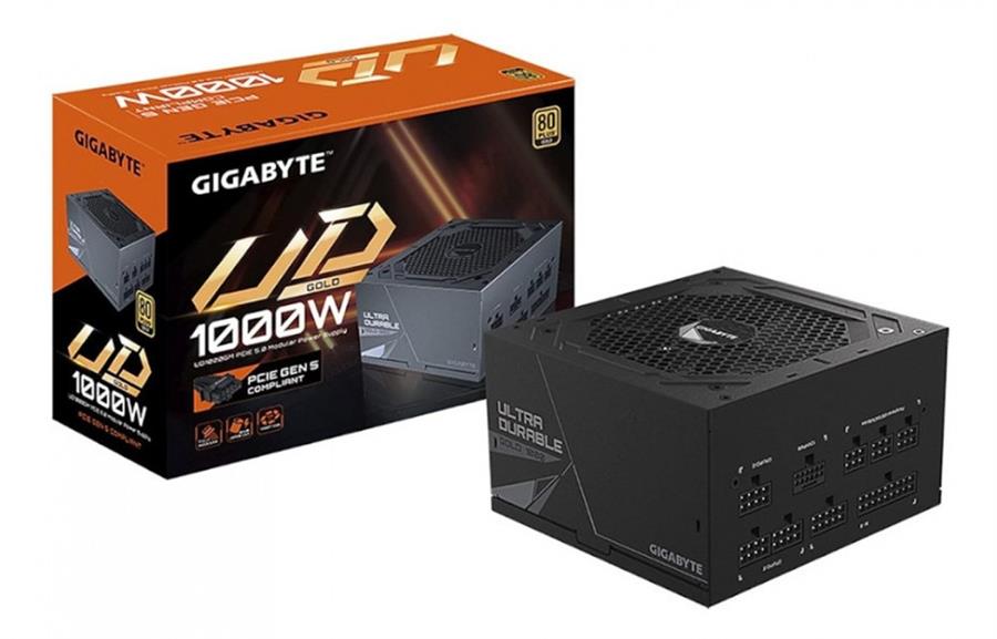 FUENTE GAMER GIGABYTE 1000W PG5 80 PLUS GOLD FULL MODULAR