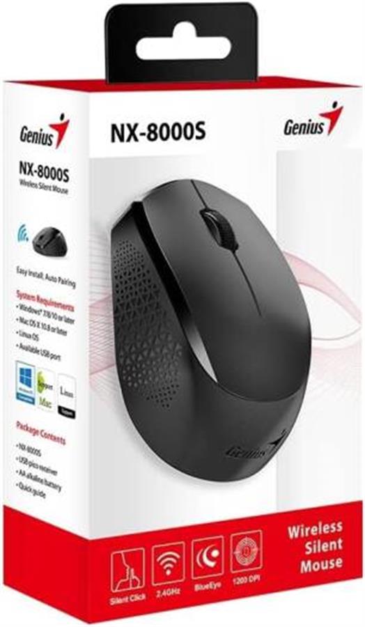 Mouse Genius NX-8000S (Wireless Silent Mouse) (Consultar colores disponibles)