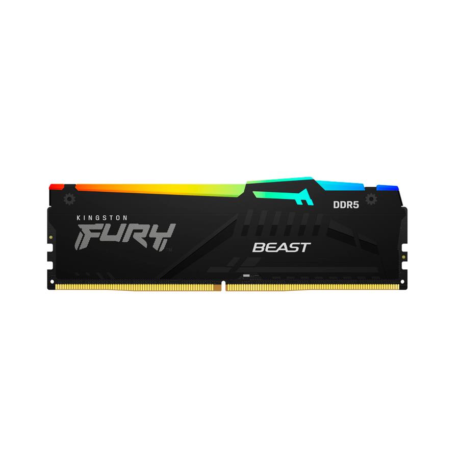 Memoria DDR5 Kingston 32GB (2x16GB) 6000 MHz FURY Beast Black RGB (5902)