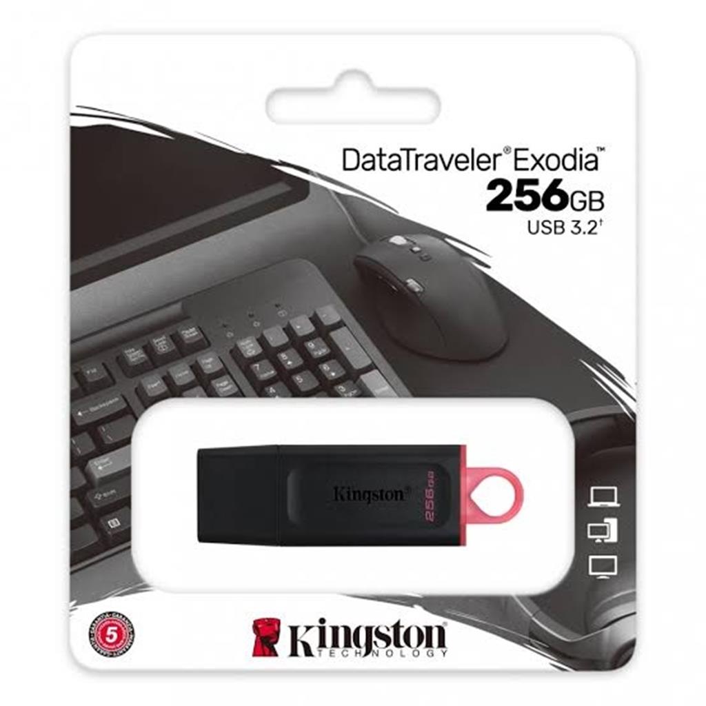 Pen Drive KINGSTON Exodia 256GB USB 3.2 Gen 1 Tipo A Negro