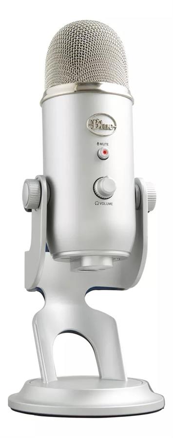 Micrófono Logitech Yeti Silver Edition