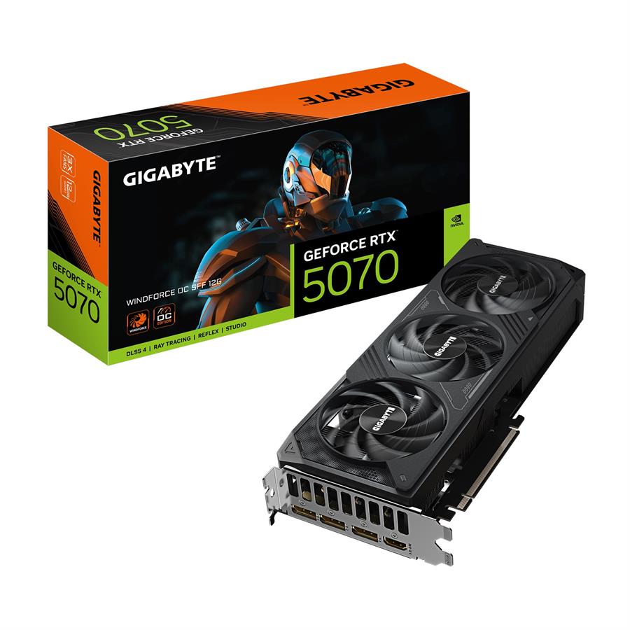 Placa De Video Gigabyte RTX 5070 Wf3 OC 12GB