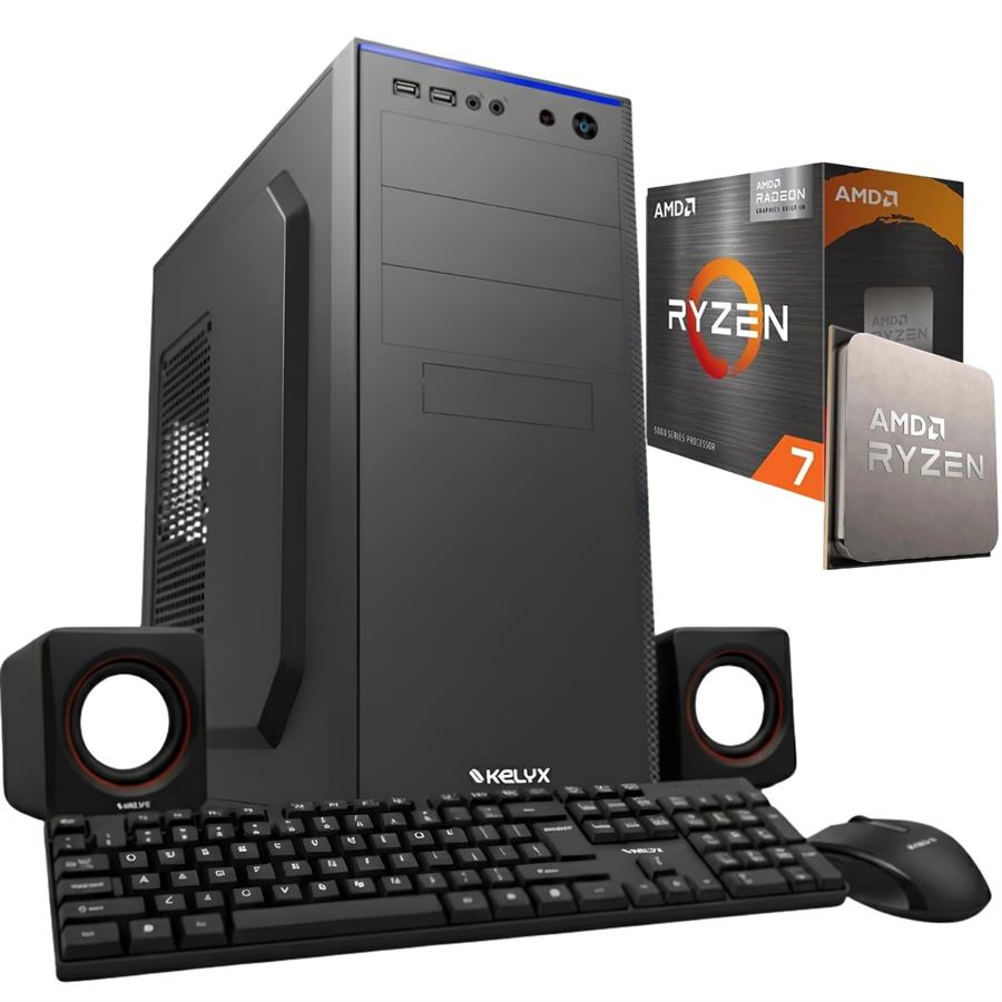 PC Armada de Oficina Ryzen 7 5700G 8GB 3200 MHz SSD M.2 256 GB