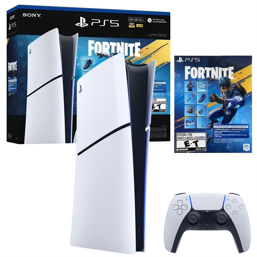 Consola PlayStation 5 PS5 825GB Digital + Fortnite