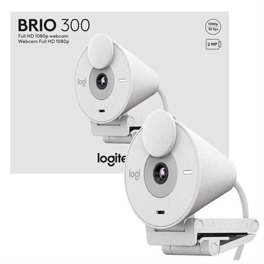 Web Cam Logitech Brio 300 White Full HD 960-001440