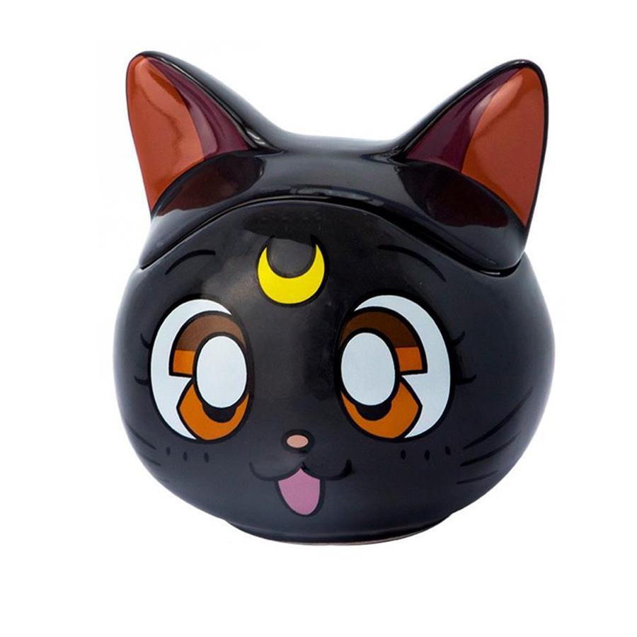 TAZA 3D SAILOR MOON LUNA CON TAPA
