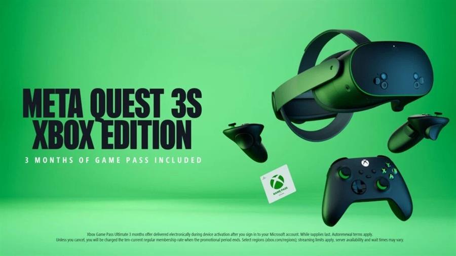 META QUEST 3S 128GB XBOX + 3 MESES GAME PASS