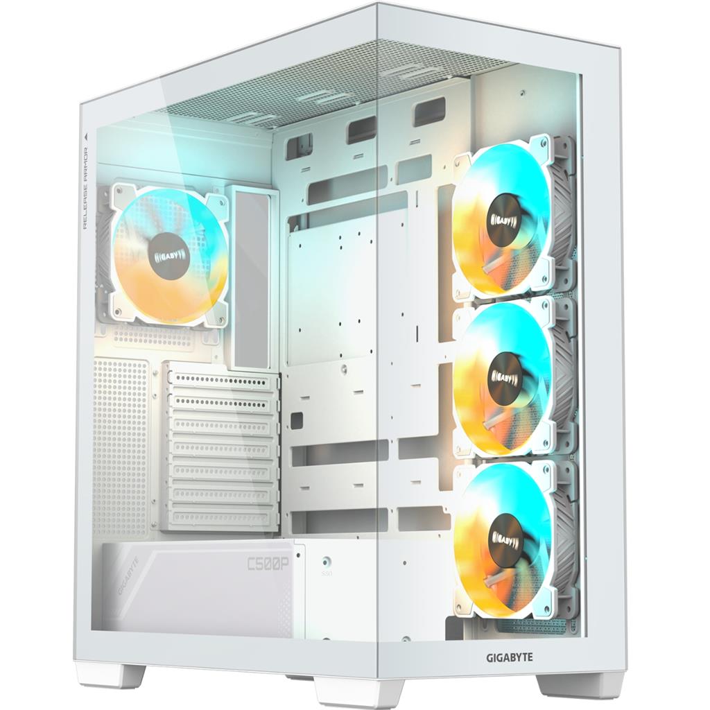 Gabinete GIGABYTE C500 PANORAMIC STEALTH Mid Tower S/Fuente Blanco