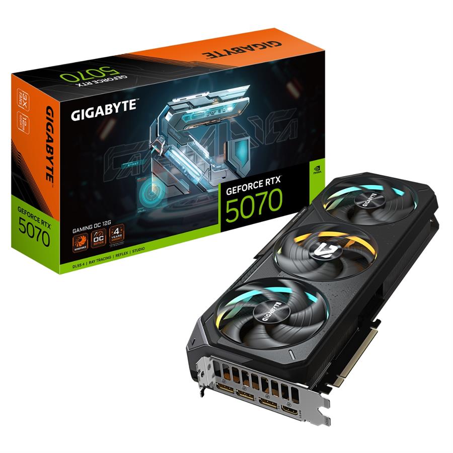Placa de video Gigabyte GeForce RTX 5070 GAMING OC 12G