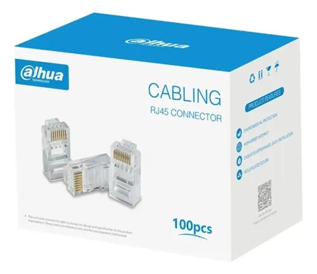 Conector Ficha RJ45 Cat5e X 100U Dahua (DH-PFM976-531)