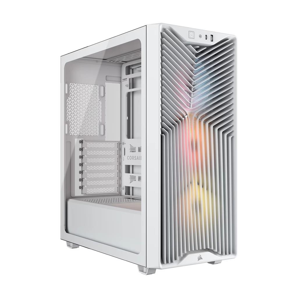 Gabinete CORSAIR 3200D RS ARGB Mid-Tower Performance Case Blanco