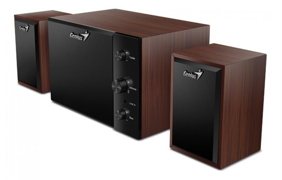 PARLANTES GENIUS SW-2.1 350 15W (consultar color black/madera)