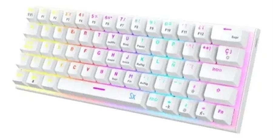 Teclado Gamer Mecanico USB Solarmax (GMKB76CW) Blanco