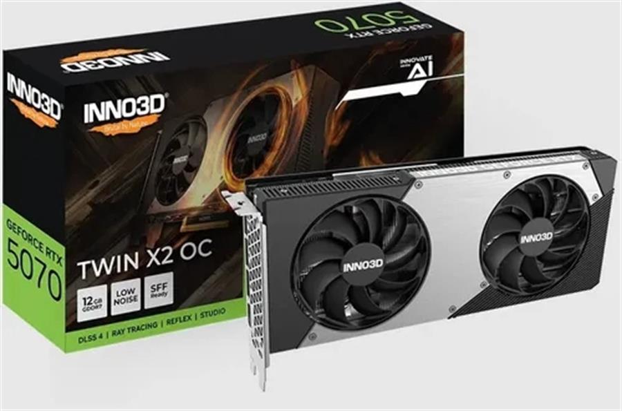 Placa de Video INNO3D NVIDIA Geforce RTX 5070 12GB GDDR7 TWIN X2
