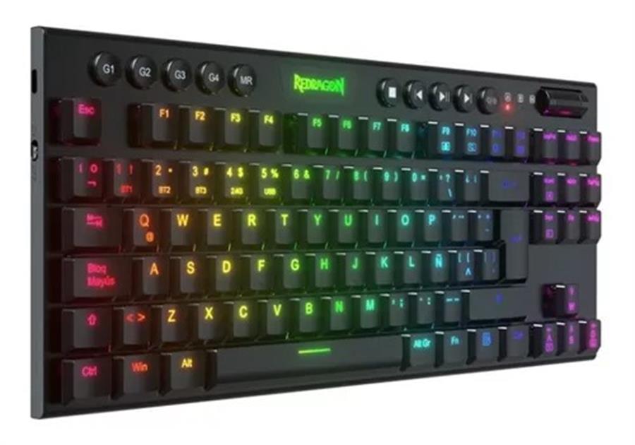 Teclado Redragon Horus TKL Negro K622-RGB SP-RED