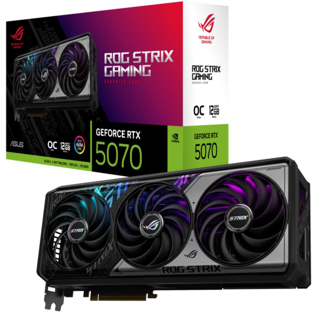 Placa de Video ASUS ROG Strix GeForce RTX™ 5070 12GB GDDR7 OC Edition