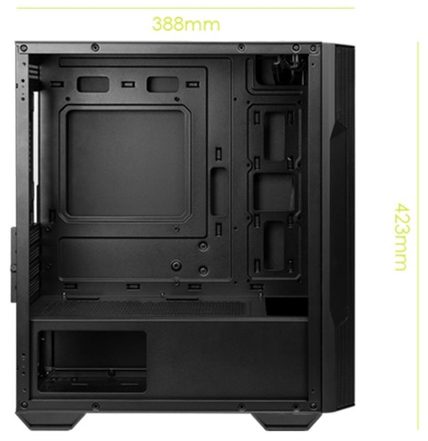 GABINETE MSI MAG FORGE M100A ACRILICO MATX FAN FRONT RGB X3 / BACK RGB X1 (2237)