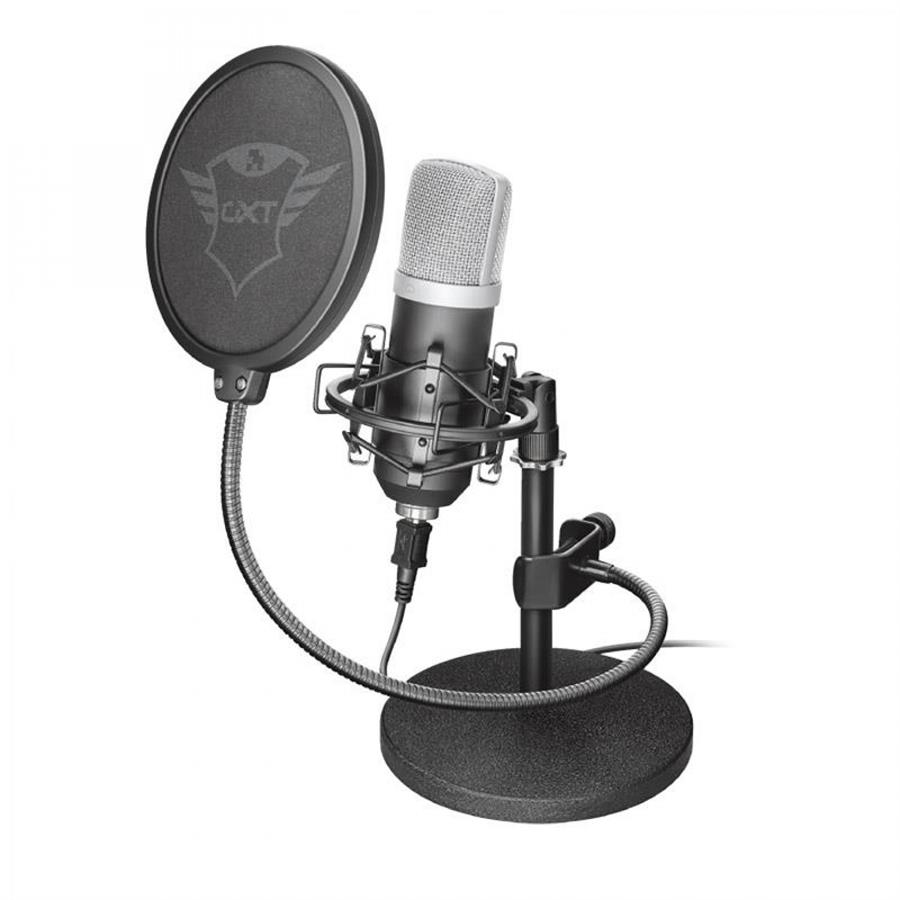 Micrófono Trust Emita Usb Gxt 252 Con Maletín