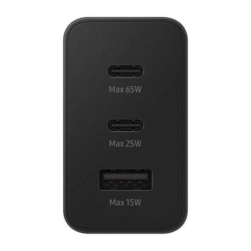 Cabezal Samsung 65W Trio 2 USB-C+ USB-A Sin Cable