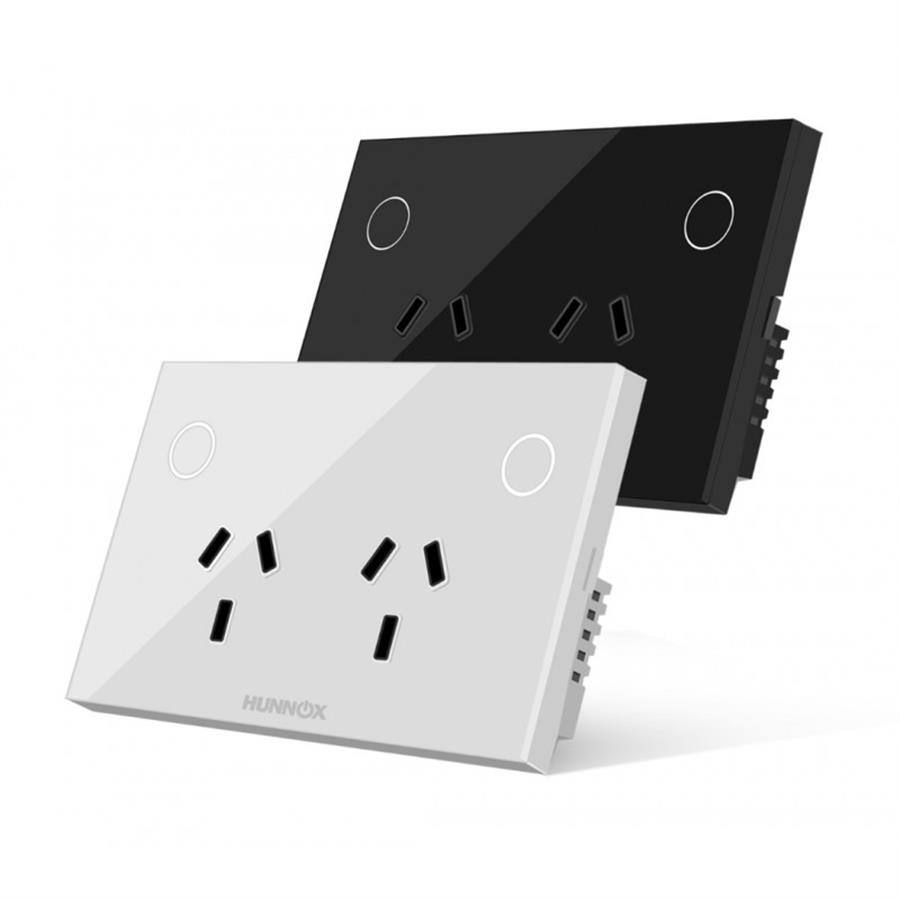 Tomacorriente Doble Hunnox Smart Tactil (consultar colores disponibles)