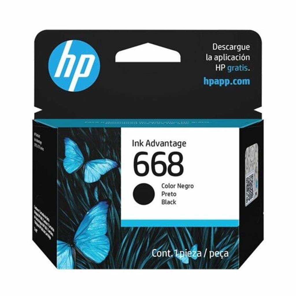 Cartucho de Tinta HP 668 Negro