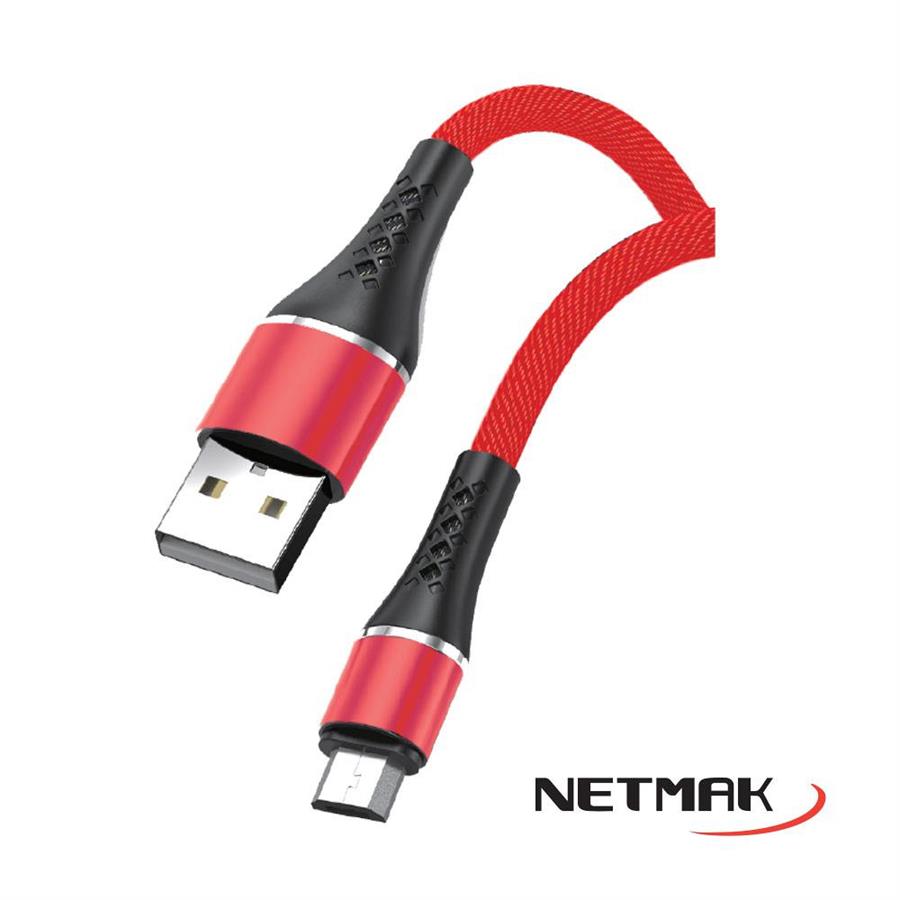 Cable Usb a Micro Usb 2A 1M Netmak (NM-117) (Consultar colores)