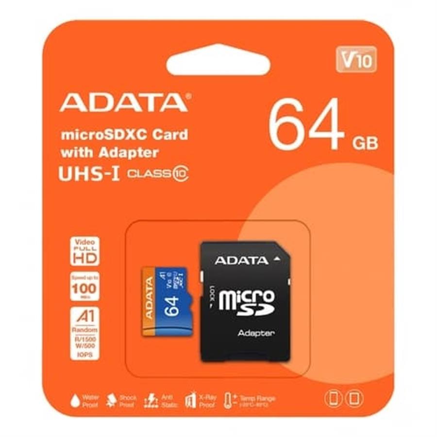 Tarjeta de Memoria ADATA Premier microSDXC 64GB C/
