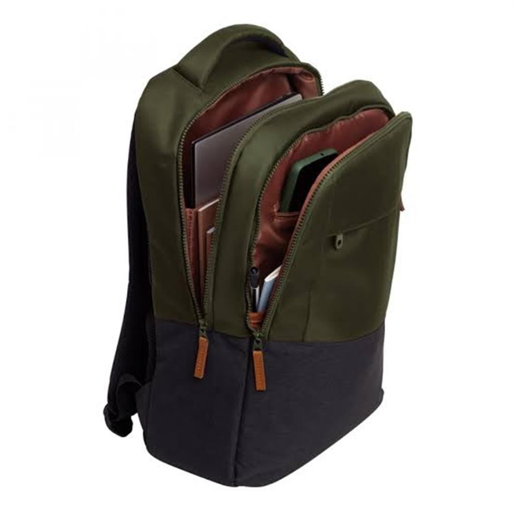 TRUST MOCHILA LISBOA GREEN BACKPACK 16