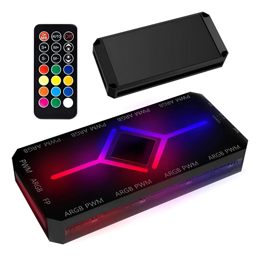 CONTROLADORA EXTERNA FALCOM ARGB C/CONTROL REMOTO