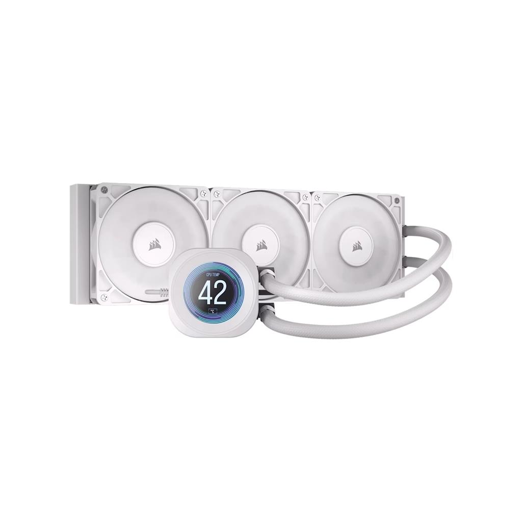 Refrigeracion Liquida Corsair Nautilus 360 RS LCD Blanco