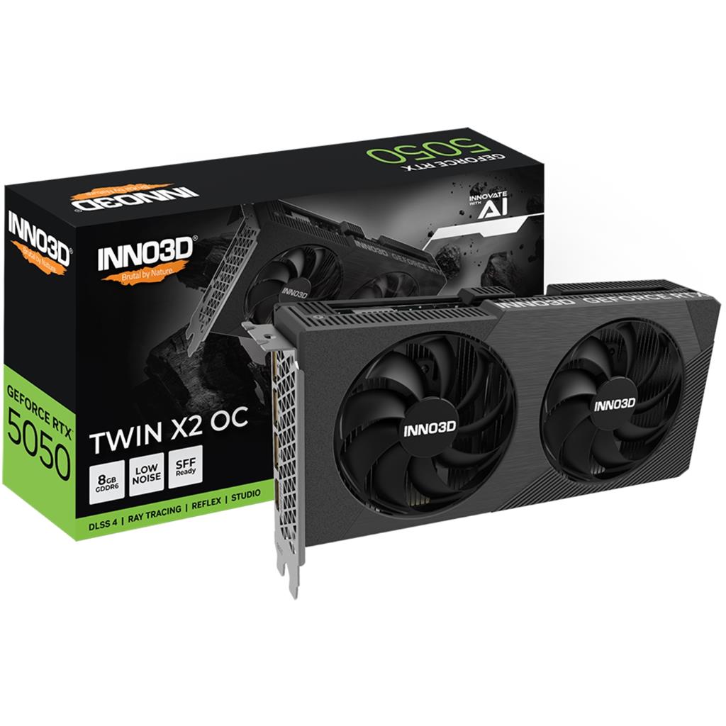 Placa de Video INNO3D NVIDIA Geforce RTX 5050 8GB GDDR6 TWIN X2