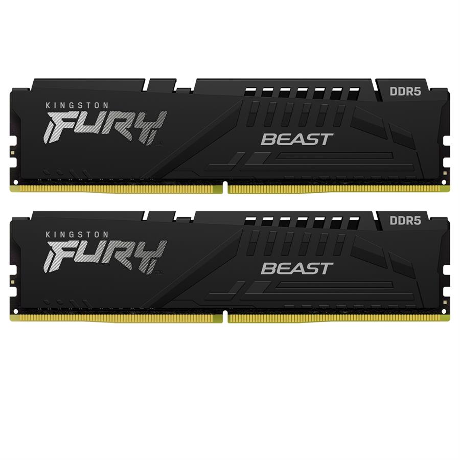 Memoria DDR5 Kingston Fury Beast 32Gb (2X16Gb) 5200 MHZ NO RGB