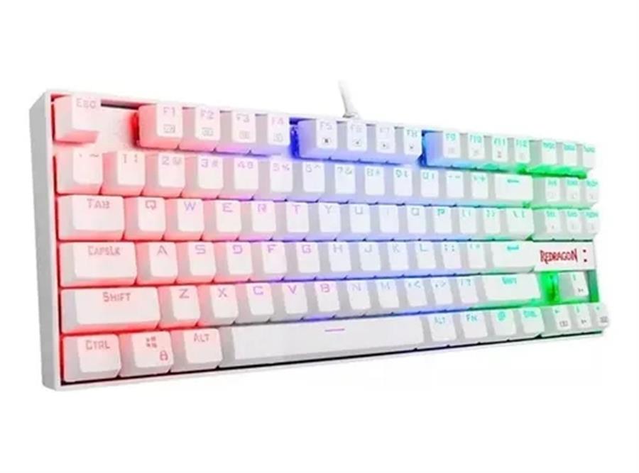 Teclado Redragon Kumara K552 RGB Blanco