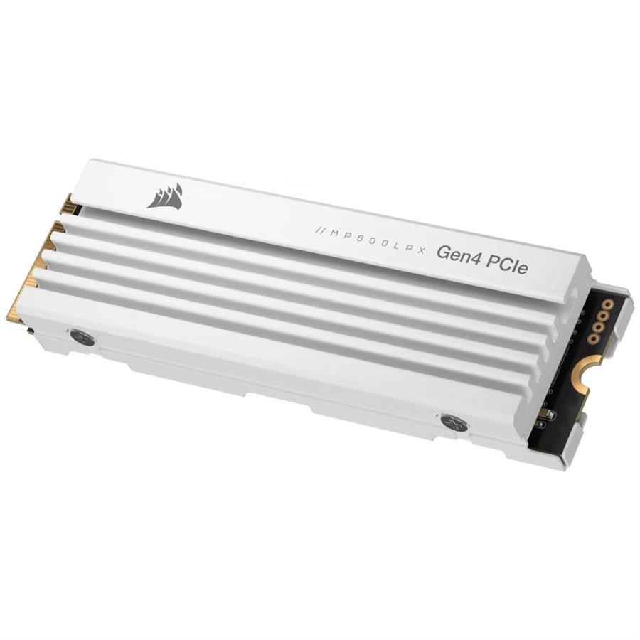 Disco SSD M.2 Corsair 1TB MP600 PRO LPX PCIe Gen4 x 4 NVMe p/PS5 White