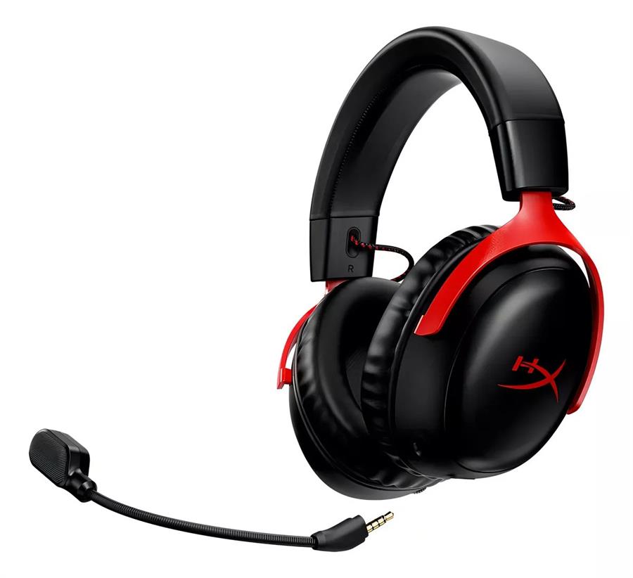 Auricular HyperX Cloud III Wireless red/black