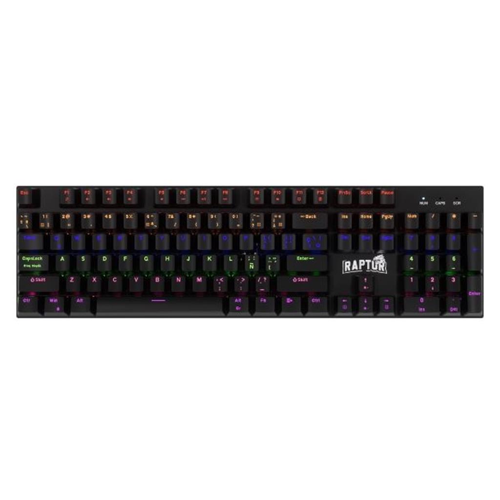 Teclado Gamer Raptor Fireclaw M104 Mecanico Retroiluminado Switch Red Outemu (2139)